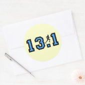 Sticker Rond Mens demi-marathon (Enveloppe)