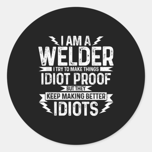 Sticker Rond Mens Funny Welder & Apparel Tank Top (Devant)