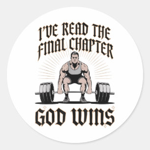 Sticker Rond Mens Ive Lire Le Chapitre Final Dieu gagne Christi