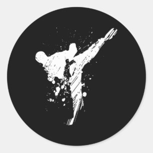 Sticker Rond Mens Karate Shirt