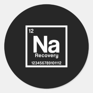Sticker Rond Mens na element narcotics anonymous recovery sober