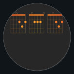 Sticker Rond Mens Proud Dad Funny Guitarist Guitar Chords<br><div class="desc">Mens Proud Dad Funny Guitarist Guitar Chords Fathers Day Gift. Perfect gift for your dad,  mom,  papa,  men,  women,  friend and family members on Thanksgiving Day,  Christmas Day,  Mothers Day,  Fathers Day,  4th of July,  1776 Independent day,  Veterans Day,  Halloween Day,  Patrick's Day</div>