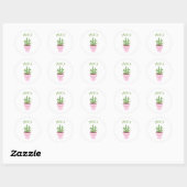 Sticker Rond Menthe (Feuille)