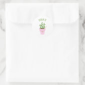 Sticker Rond Menthe (Sac)