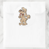 Sticker Rond Mention de chien (Sac)
