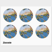 Sticker Rond Menton (Feuille)