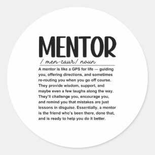 Sticker Rond Mentor