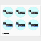 Sticker Rond Menu de bataille RPG 8 bits (Feuille)