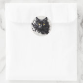Sticker Rond Meow mystique (Sac)