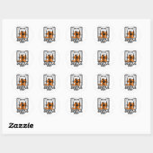 Sticker Rond Meow (Sauvez-Moi) (Feuille)