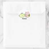 Sticker Rond Meowchi Funny Mochi Pun (Sac)
