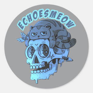 Sticker Rond méowgique