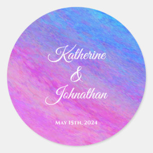 Sticker Rond Mer de poussière d'étoiles-Mariage-