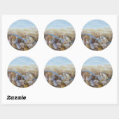 Sticker Rond Mer Shore (Feuille)