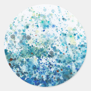 Sticker Rond Mer Speckée I