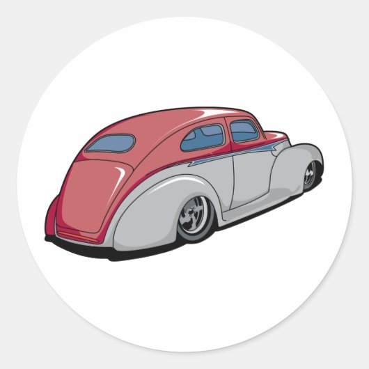 Sticker Rond Merc haché (Devant)