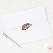 Sticker Rond Merc haché (Enveloppe)