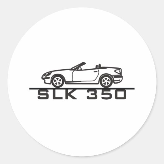 Sticker Rond Mercedes SLK 350 (Devant)