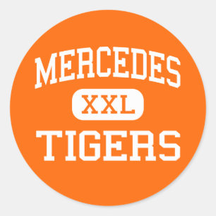 Sticker Rond Mercedes - Tigres - Junior - Mercedes Texas