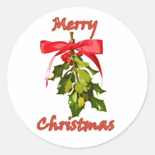 Sticker Rond merchristletoe (Devant)