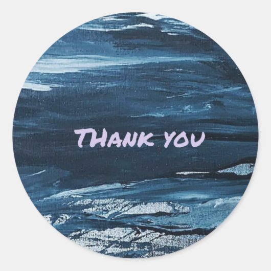 STICKER ROND MERCI (Devant)