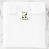Sticker Rond Merci (Sac)