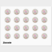 Sticker Rond Merci (Feuille)