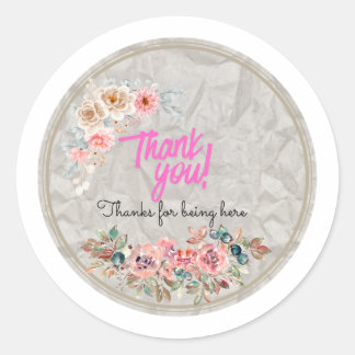 Sticker Rond Merci