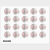 Sticker Rond Merci (Feuille)