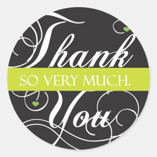 Sticker Rond Merci (Devant)