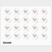 Sticker Rond merci (Feuille)