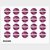 Sticker Rond Merci (Feuille)