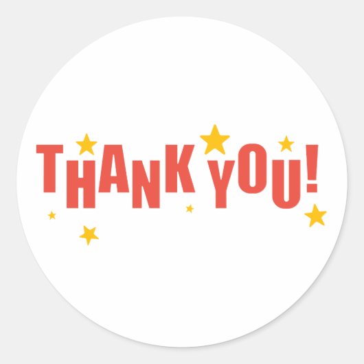 STICKER ROND MERCI (Devant)