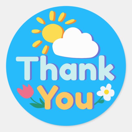 Sticker Rond Merci (Devant)