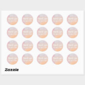 Sticker Rond merci (Feuille)