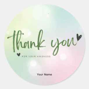 Sticker Rond Merci