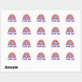 Sticker Rond Merci (Feuille)