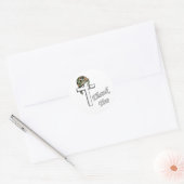 Sticker Rond Merci (Enveloppe)