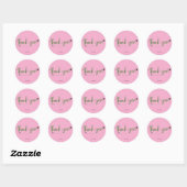 Sticker Rond Merci (Feuille)
