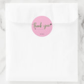 Sticker Rond Merci (Sac)