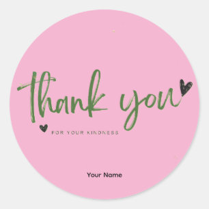 Sticker Rond Merci
