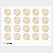 Sticker Rond merci (Feuille)