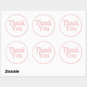 Sticker Rond Merci (Feuille)