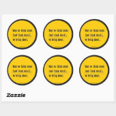 Sticker Rond merci (Feuille)
