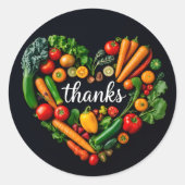 STICKER ROND MERCI (Devant)