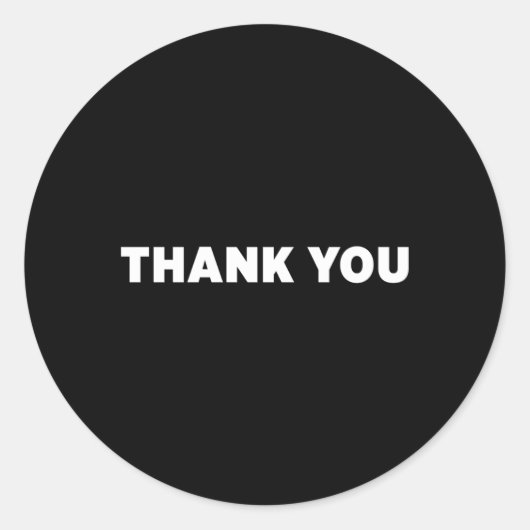 Sticker Rond Merci (Devant)