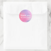 Sticker Rond merci (Sac)