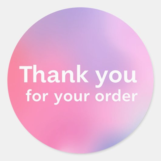 Sticker Rond merci (Devant)