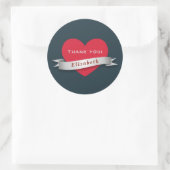 Sticker Rond Merci (Sac)