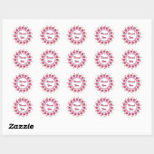Sticker Rond Merci (Feuille)